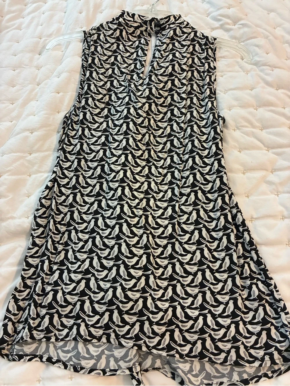 kate spade Black & White Bird Print Blouse